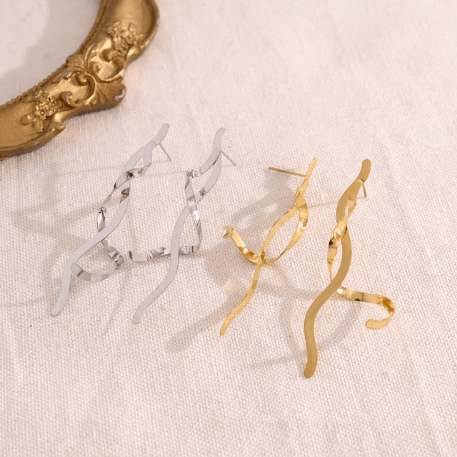 Boucles d'oreilles Torsades