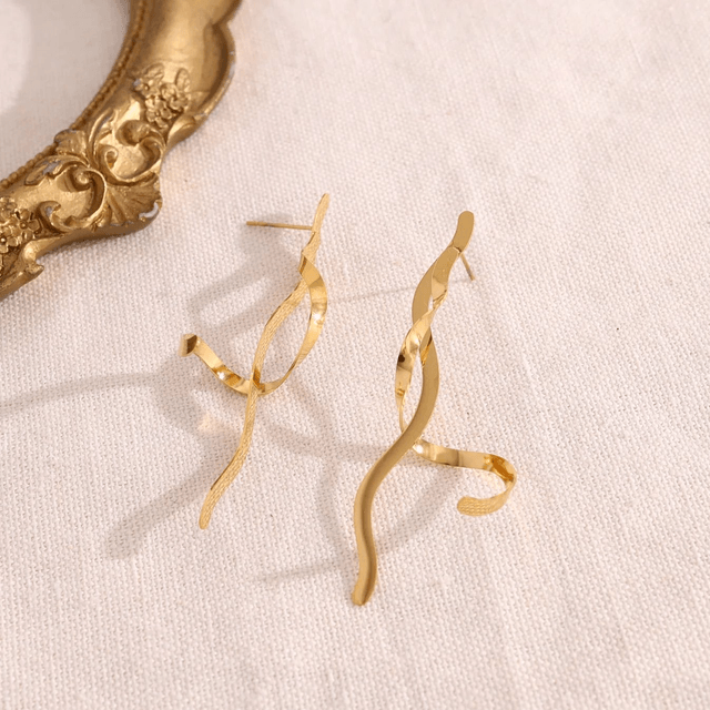 Boucles d'oreilles Torsades