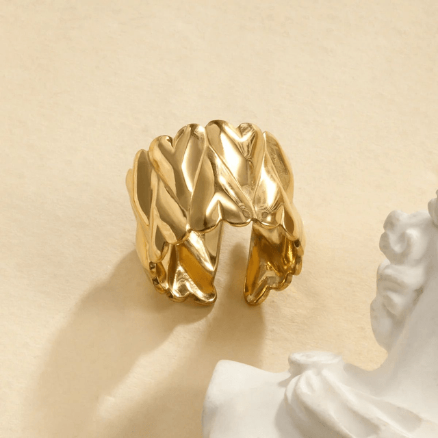 Bague Heart torsadé