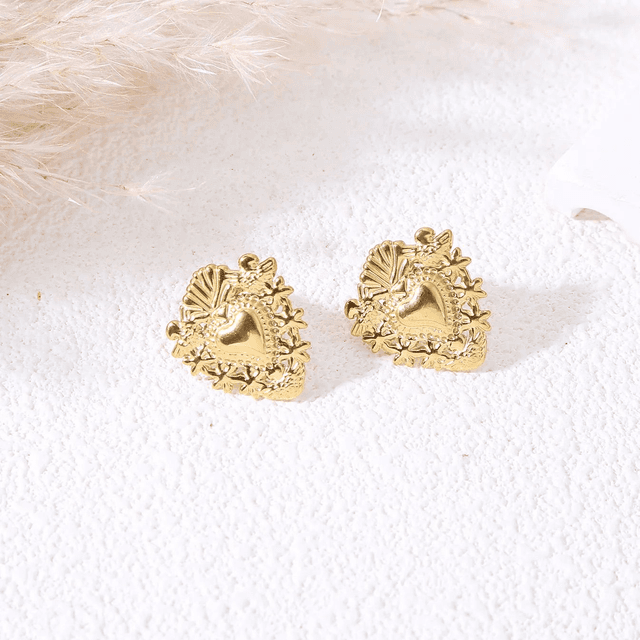 Boucles d&#039;oreilles coeur V