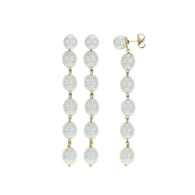 Boucles d&#039;oreilles Cascade de perles