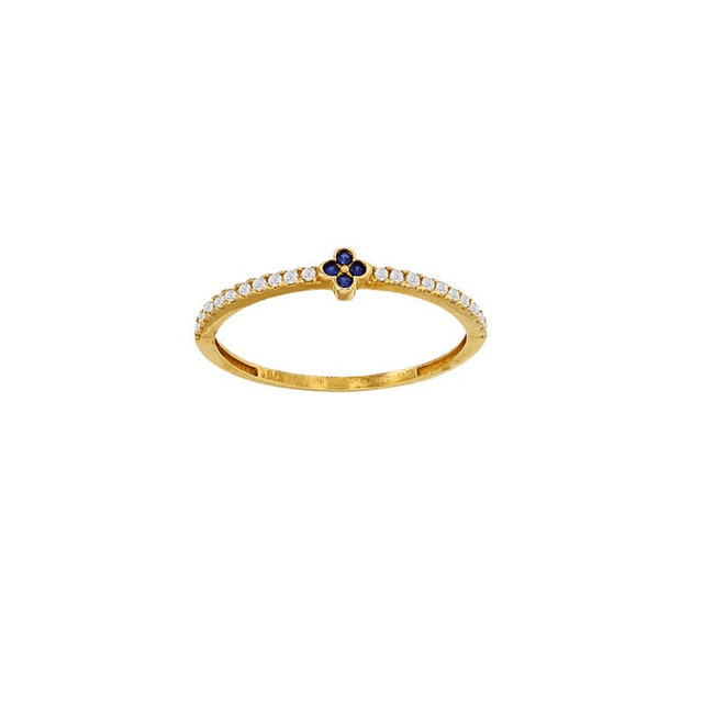 Bague Blue Flower